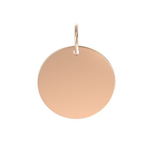 Load image into Gallery viewer, Personalized Gold Disc Charm
