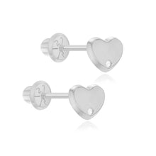 Load image into Gallery viewer, Baby Gold Heart Diamond Earring
