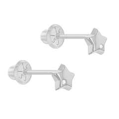 Baby Gold Star Diamond Earring