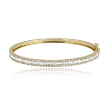 Load image into Gallery viewer, Baguette and Diamond Bangle
