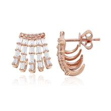 Load image into Gallery viewer, Five Baguette Wrap Earrings
