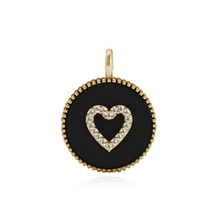 Load image into Gallery viewer, Black Onyx Pave Charm
