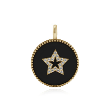 Load image into Gallery viewer, Black Onyx Pave Charm
