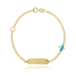 Boys Enamel Plane Id Bracelet