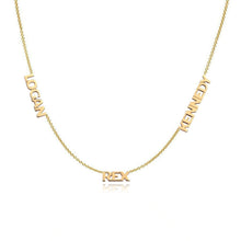 Load image into Gallery viewer, Cutout Gold Names Necklace
