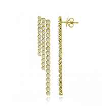 Load image into Gallery viewer, Cascade Diamond Tennis Drop Earrings
