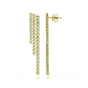 Cascade Diamond Tennis Drop Earrings