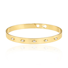 Clip On Marquise Diamond Bangle