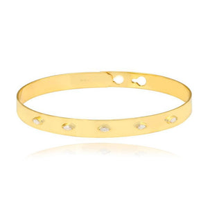 Clip On Marquise Diamond Bangle
