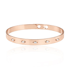 Clip On Marquise Diamond Bangle