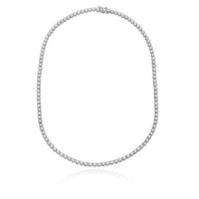 Load image into Gallery viewer, Crown Setting Diamond Tennis Necklace
