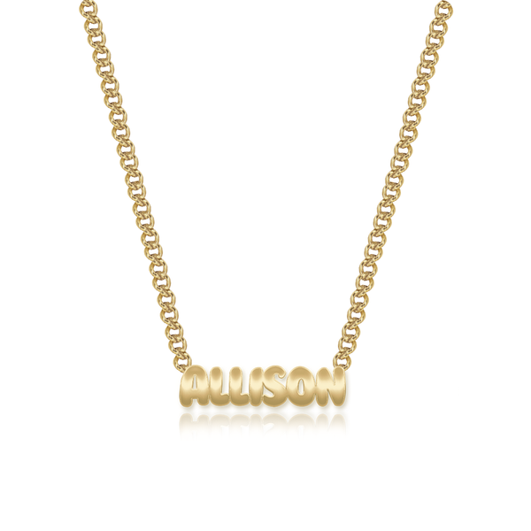 Gold Name Cuban Necklace