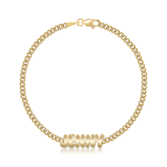 Gold Name Cuban Bracelet