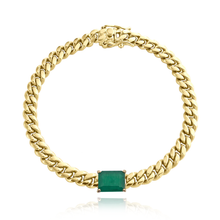 Load image into Gallery viewer, Gemstone Cuban Bracelet
