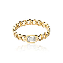 Load image into Gallery viewer, Cuban Bezel Diamond Ring
