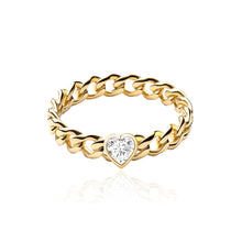 Load image into Gallery viewer, Cuban Bezel Diamond Ring
