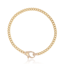 Load image into Gallery viewer, Cuban Diamond Clasp Chain Bracelet
