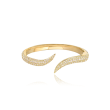 Load image into Gallery viewer, Curved Pave Claw Ring
