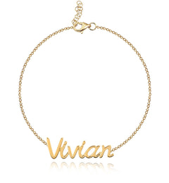Cutout Gold Name Bracelet