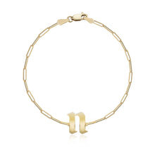 Load image into Gallery viewer, Gothic Initial Paperclip Bracelet
