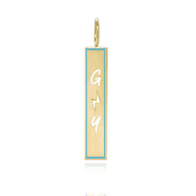 Load image into Gallery viewer, Cutout Personalized Enamel Plate Charm
