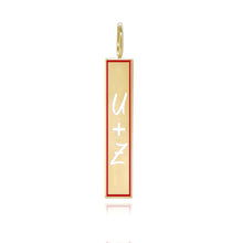 Load image into Gallery viewer, Cutout Personalized Enamel Plate Charm
