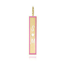 Load image into Gallery viewer, Cutout Personalized Enamel Plate Charm
