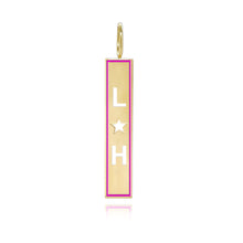 Load image into Gallery viewer, Cutout Personalized Enamel Plate Charm

