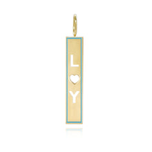 Load image into Gallery viewer, Cutout Personalized Enamel Plate Charm

