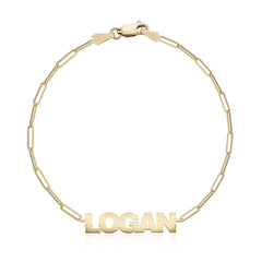 Cutout Gold Name Bracelet