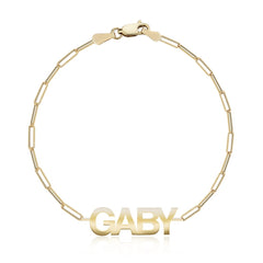 Cutout Gold Name Bracelet