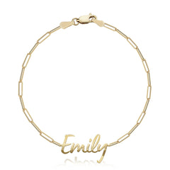 Cutout Gold Name Bracelet