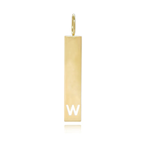 Cutout Initial Plate Charm