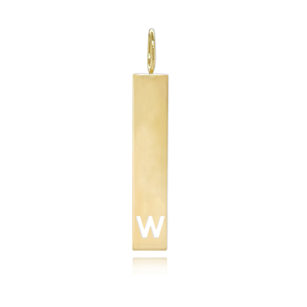 Cutout Initial Plate Charm