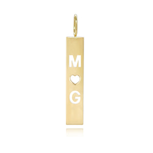 Cutout Personalized Plate Charm