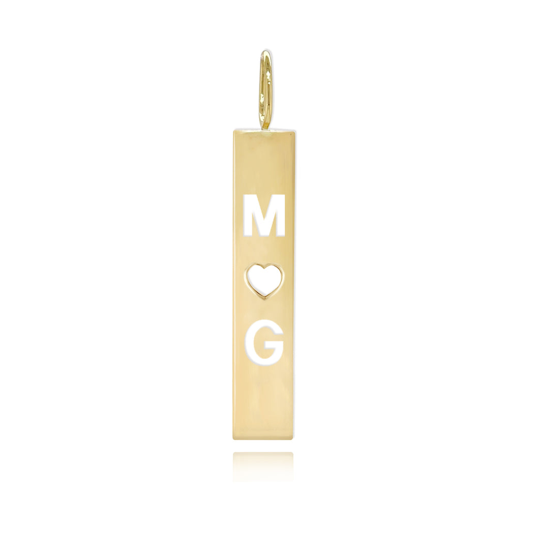 Cutout Personalized Plate Charm