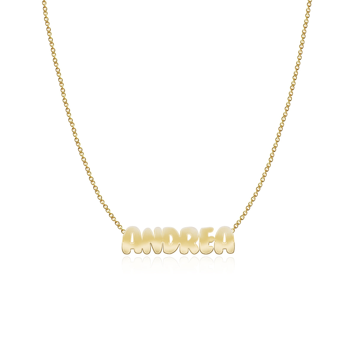 Cutout Name Chain Necklace – Alev Jewelry