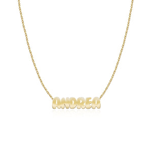 Cutout Name Chain Necklace