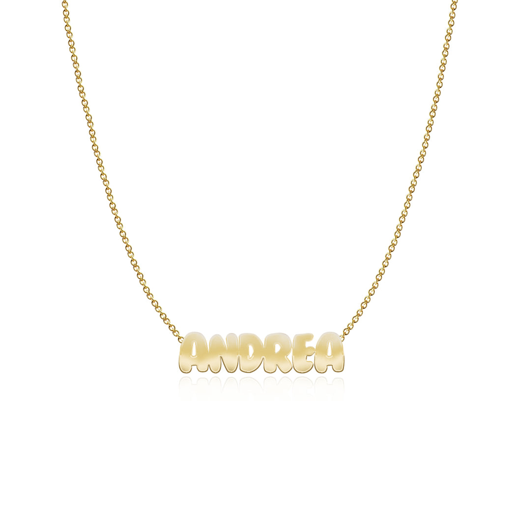 Cutout Name Chain Necklace