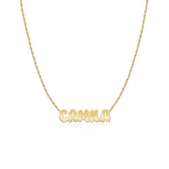 Cutout Name Chain Necklace