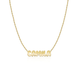 Cutout Name Chain Necklace