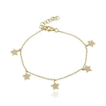 Load image into Gallery viewer, Dangling Star Bracelet
