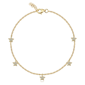 Dangling Stars Anklet