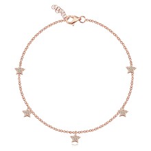 Load image into Gallery viewer, Dangling Stars Anklet
