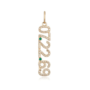 Date Pave Charm