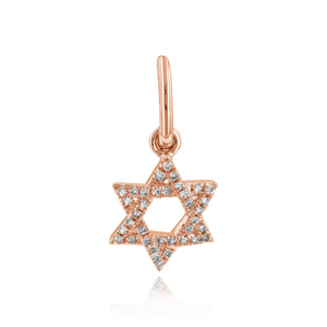 Star of David Pave Diamond Charm