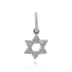 Star of David Pave Diamond Charm