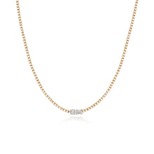 Load image into Gallery viewer, Two-Diamond Tennis Necklace
