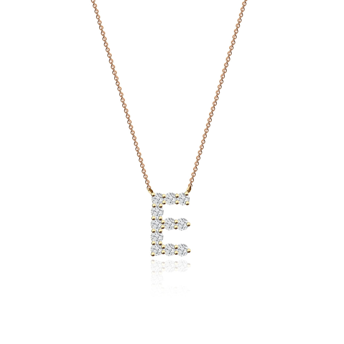 Large Diamond Letter Necklace – Finn