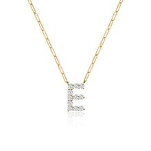 Load image into Gallery viewer, Paperclip Initial Necklace
